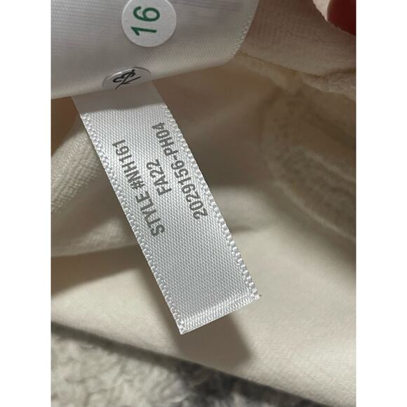 NWT Madewell Women's 4X Plus Size Crepe Square Neck Puff Sleeve Top Cream - Picture 11 of 12